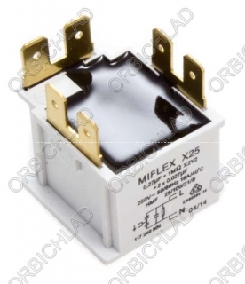  Kondenzátor odrušovací 0,27µF, X2+2x27nF Y2+1MOhm, 250V, 50/60Hz, 16A/40°C