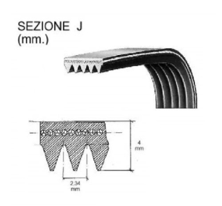 Remeň V 1270 J3